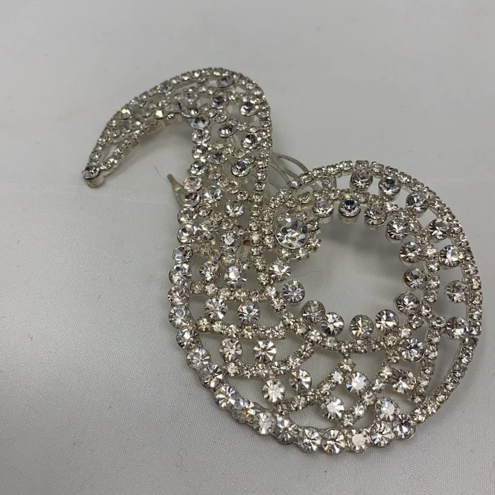 Large 4.5” Rhinestone Hair Comb Accessory